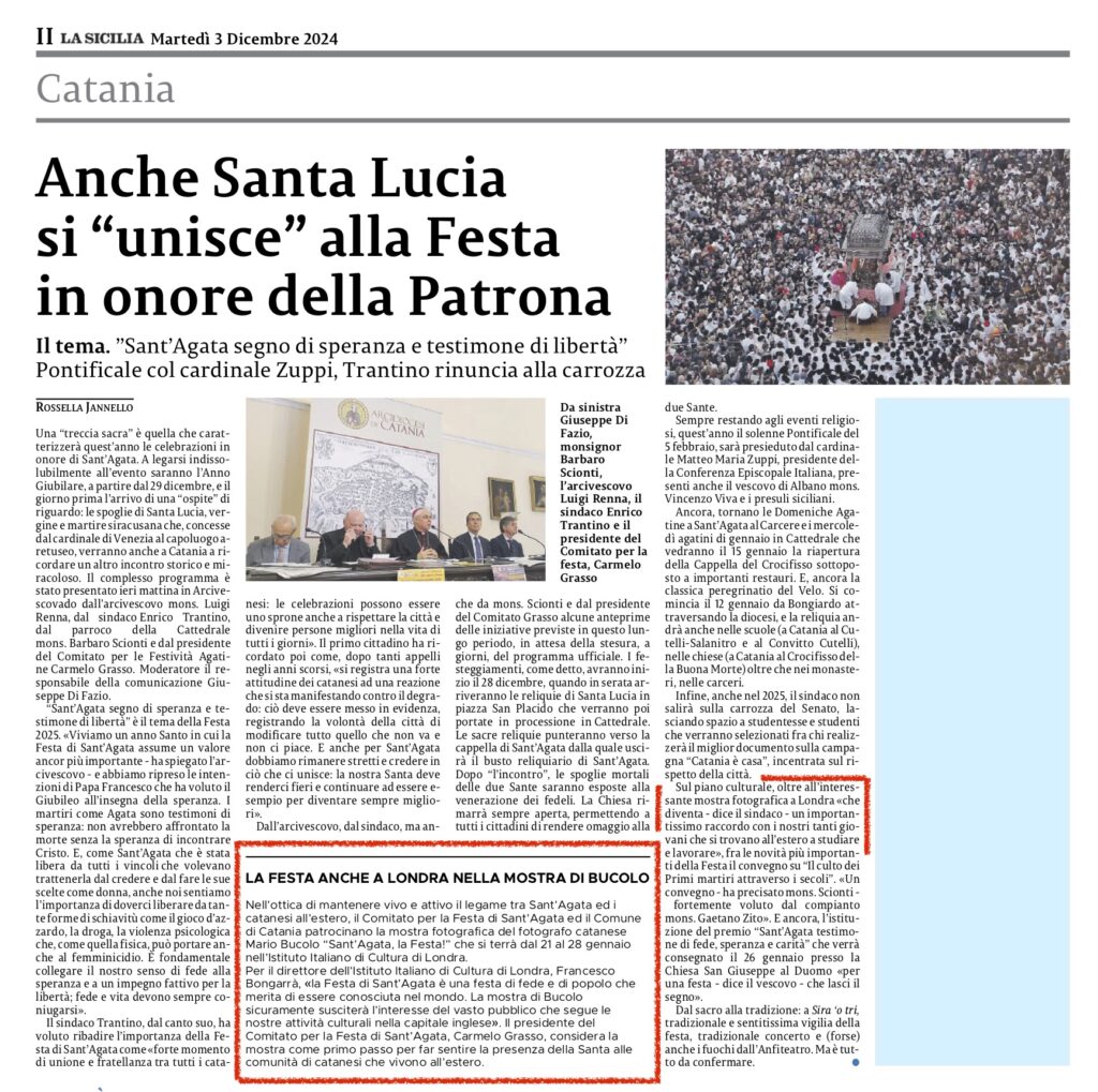 La Sicilia 3 December 2024